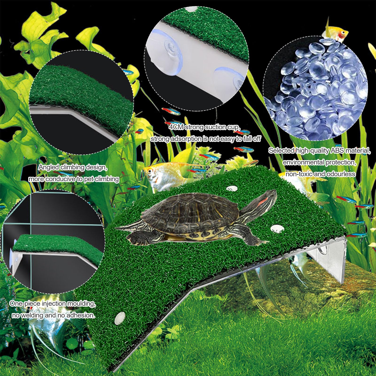 Plateforme Tortue Aquatique Sunbathing Platform pour Tortues Aquatiques