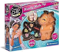 Clementoni Crazy Chic - Lovely Make Up Fawn, Makeup Box for Girls 6+ Years, Portable Cosmetic Bag with Safe Cosmetic Set for Girls, Collectible Gift Idea, 18631
