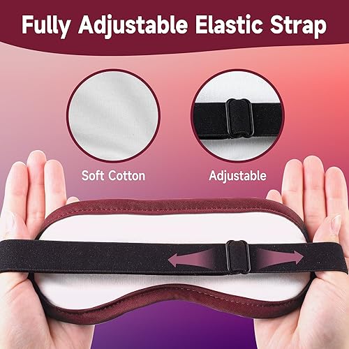 Miniatura 5 de Paquete de 2 paquetes de aceite de ricino orgánico para ojos (almohadilla de algodón de repuesto) paquete de aceite de ricino reutilizable ajustable