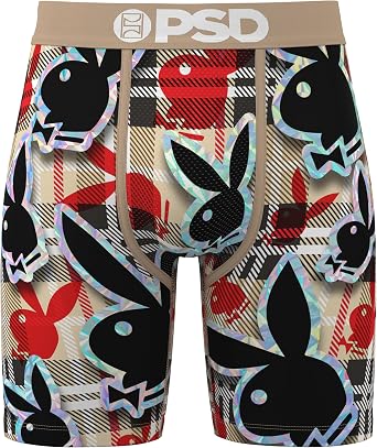 PSD Men's PB Checkmate Boxer Brief, Multi, S