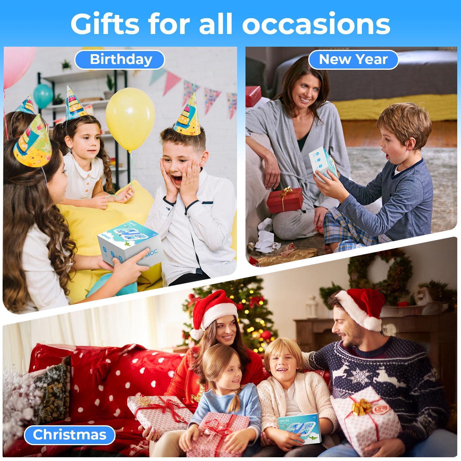 Mini Drone for Kids 8-15, Indoor Drones Gifts for Boys 8-12, Boys Toys Age 8-10, Beginner Drones with Propeller Protection, Throw to Go, Altitude Hold, 3D Flips and Headless Mode