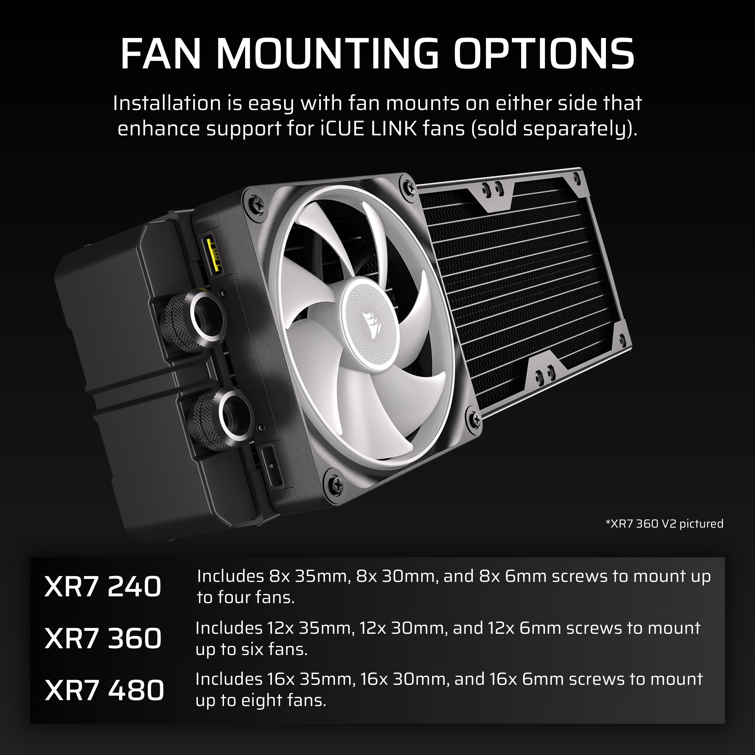 Amazon.com: CORSAIR Hydro X Series XR7 360mm V2 Custom Cooling