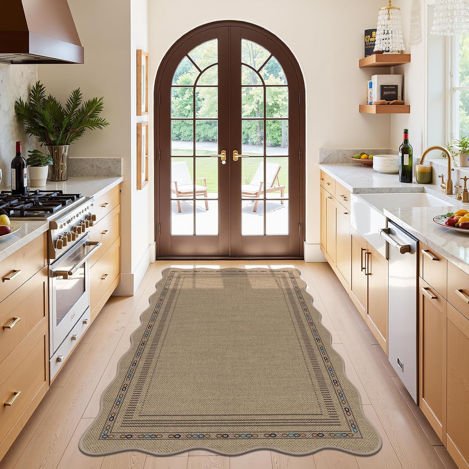 U'Artlines 3'x5' Rugs for Entryway, Non Slip Woven Washable Area Rugs, Indoor Door Mat, Kitchen Mats for Floor, Front Entrance Doormat for Kitchen Hall Porch Bathroom Bedroom Patio Decor (Colorful)
