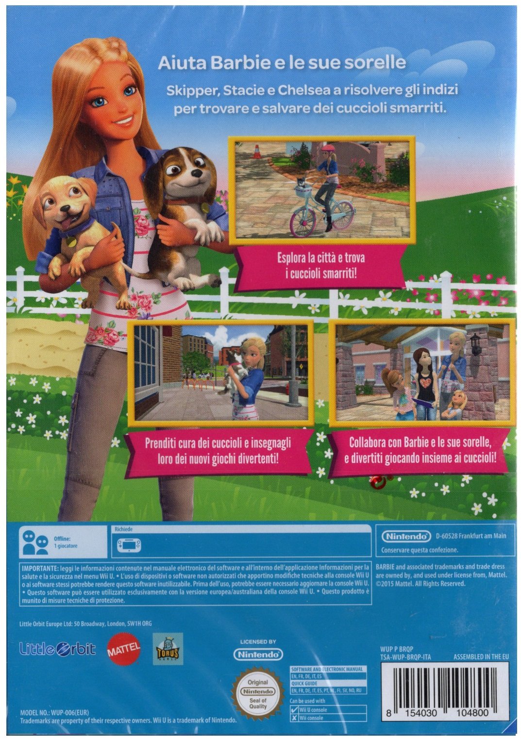 Barbie E Le Sue Sorelle: Salvataggio Cuccioli - Nintendo Wii U