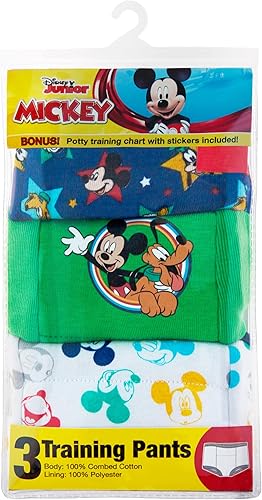 Miniatura 7 de Disney Pantalones de entrenamiento para ir al baño de Mickey Mouse para niños y kit de inicio con pegatinas y tabla de seguimiento