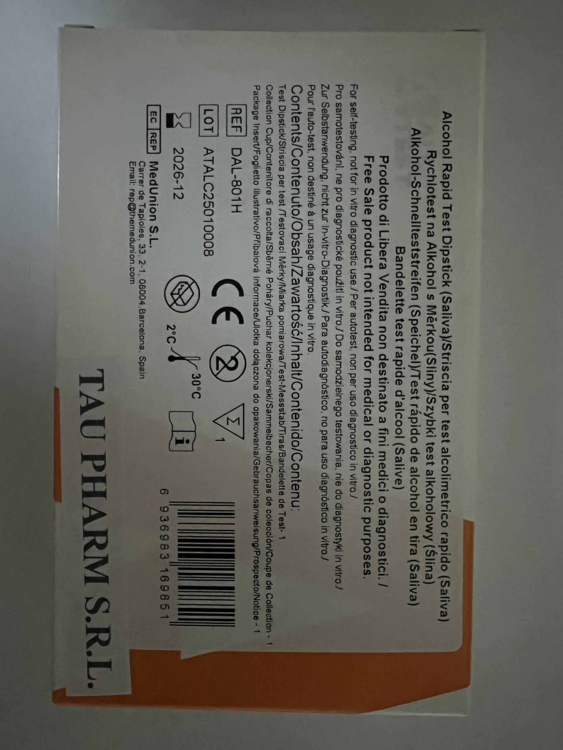 3x ALLTEST ALCOOL TEST - Alcol selftest Saliva test