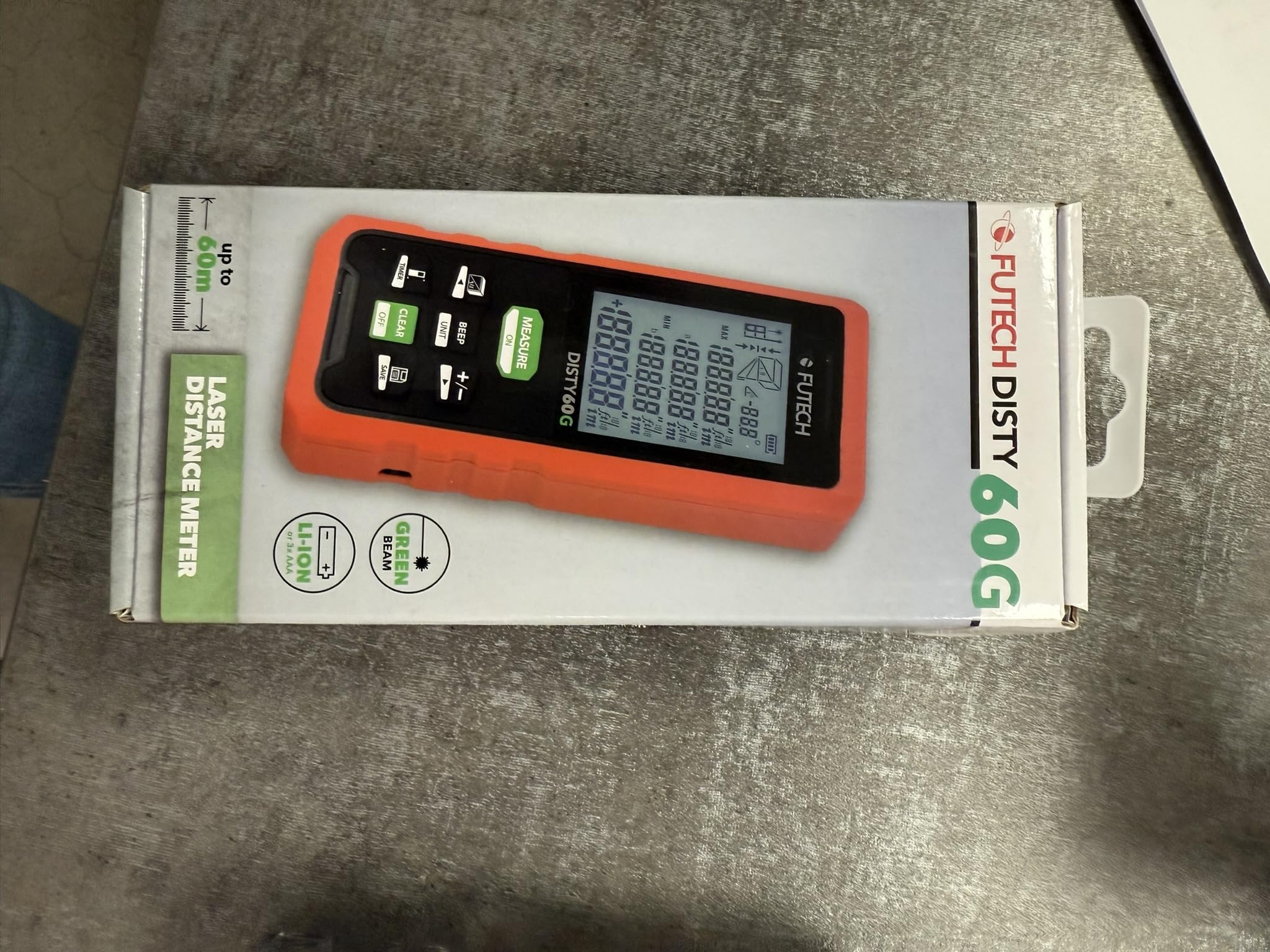 FUTECH Dalmierz laserowy Disty 60 zielony
