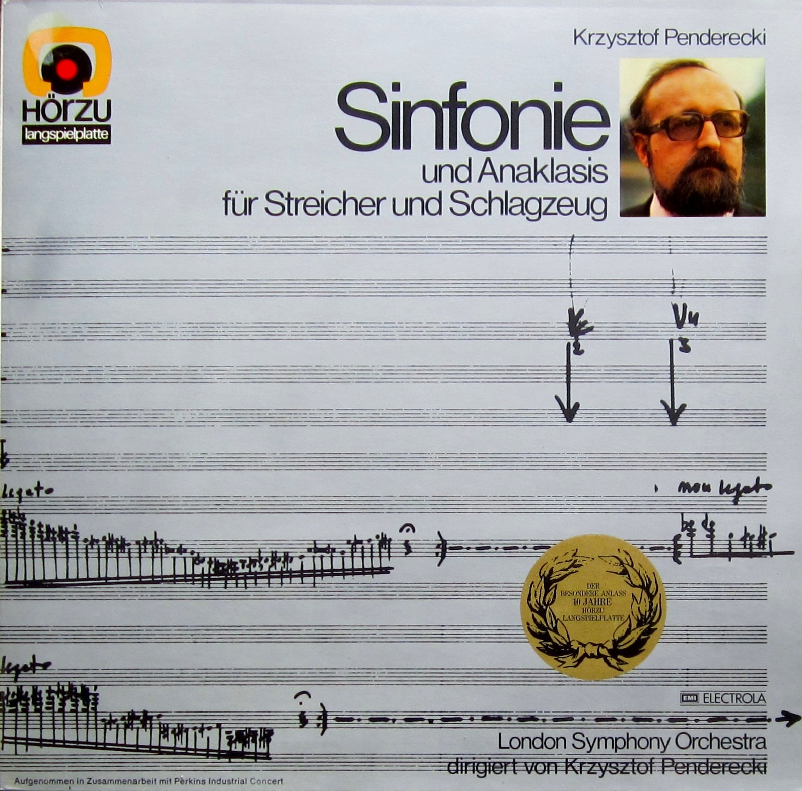 Sinfonie und Anaklasis für Streicher und Schlagzeug. London