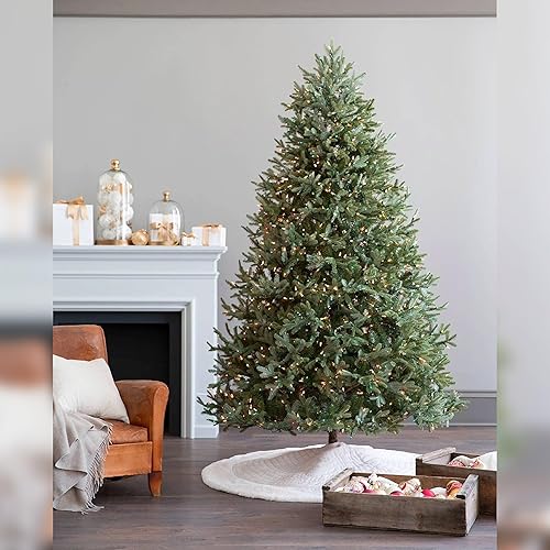 Miniatura 3 de Balsam Hill Berkshire - Falda de árbol de Navidad color marfil, elegante base acolchada para árbol que oculta maravillosamente tu soporte y mejora