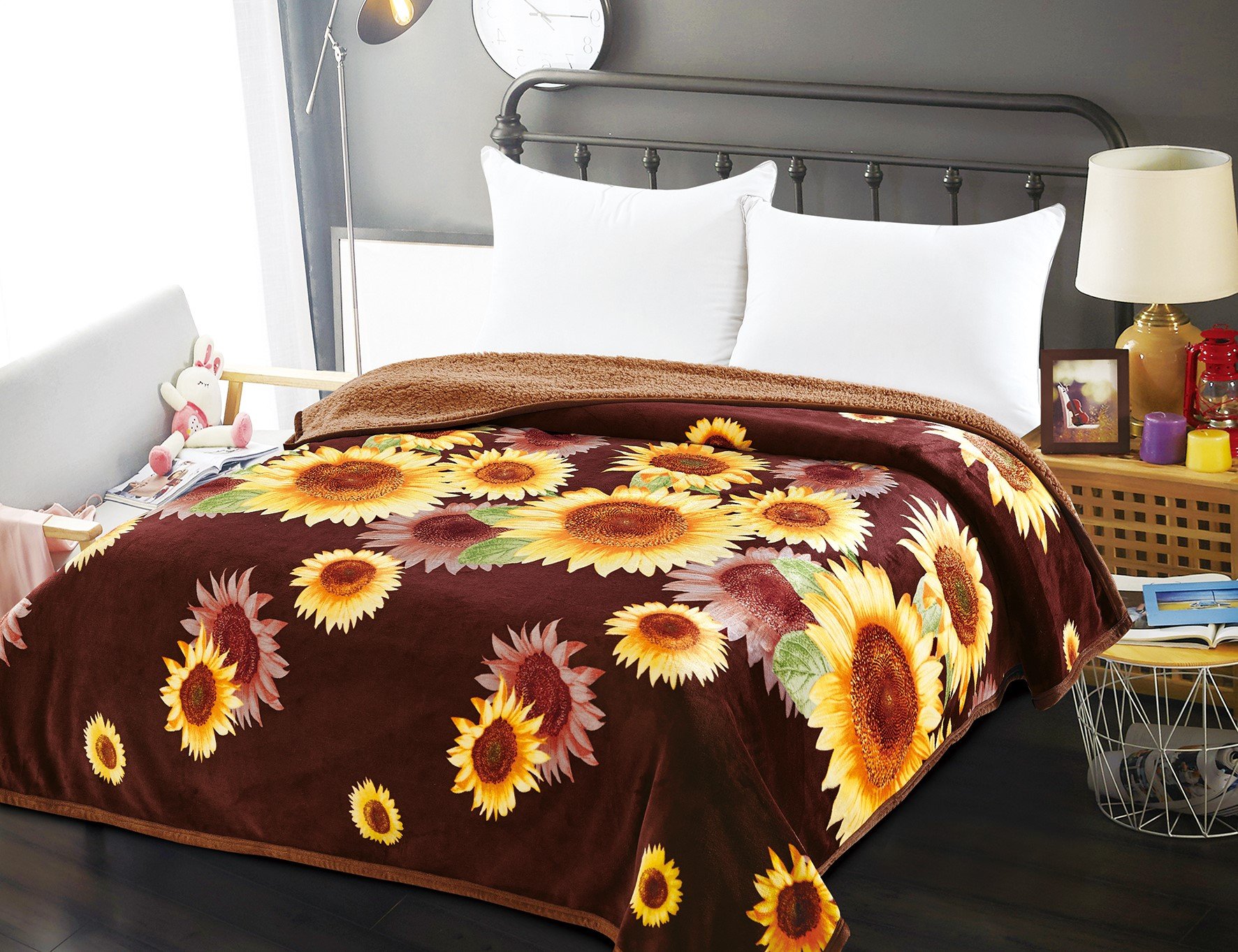Buy Osaka Soft Comfort Bed Blanket Machine Washable (Yellow Brown