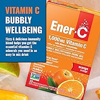 Vista 3 de Ener-C - Vitamin C Immune Support, 1000mg Vitamin C Effervescent Multivitamin Drink Powder, Fruit Juice Vitamin C Drink Mix for Hydration with