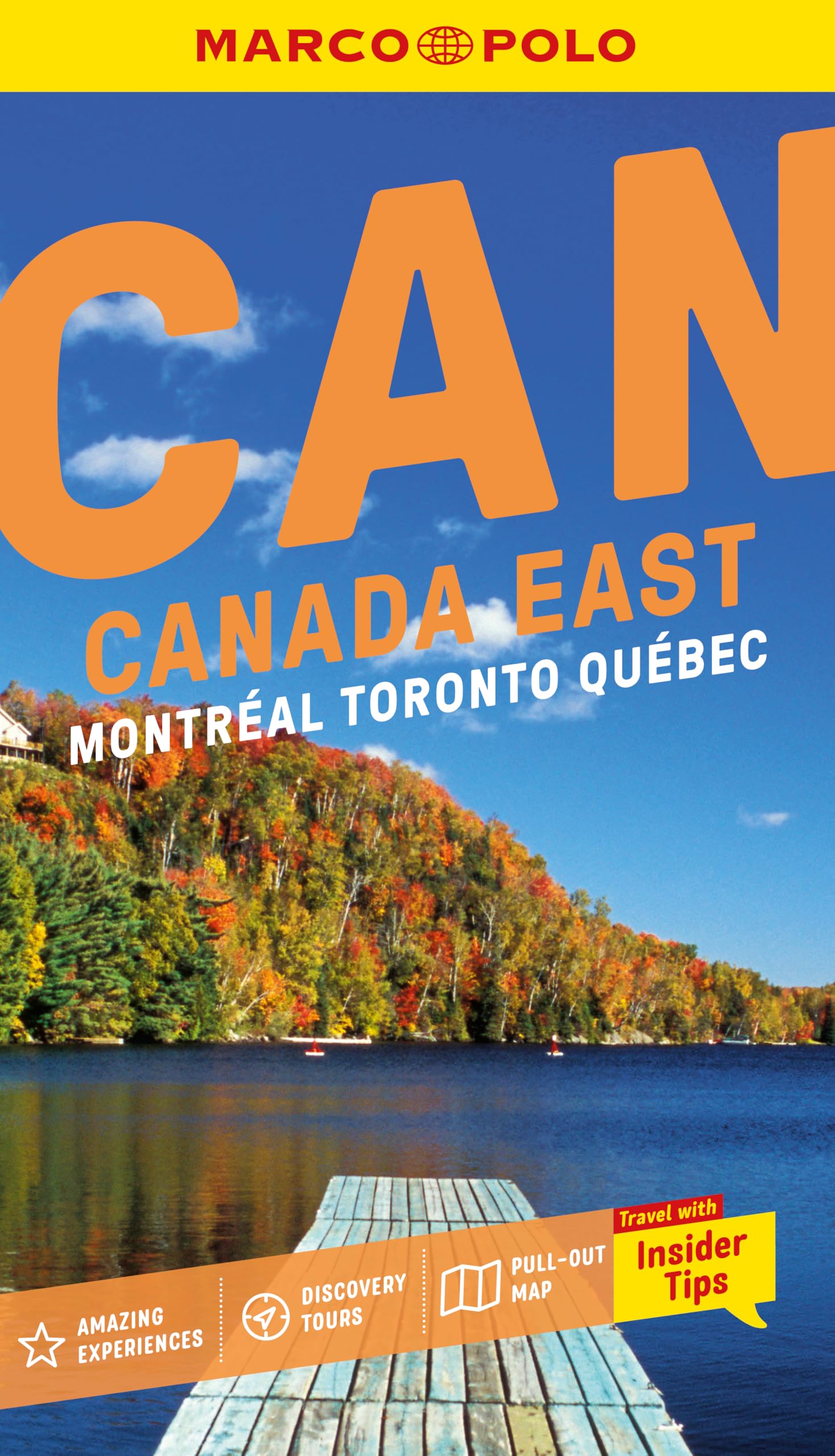 Marco Polo Canada East Pocket Travel Guide | Pull-out Map | Local Knowledge | Covers: Montreal, Toronto, Quebec and more (Marco Polo Pocket Guides)