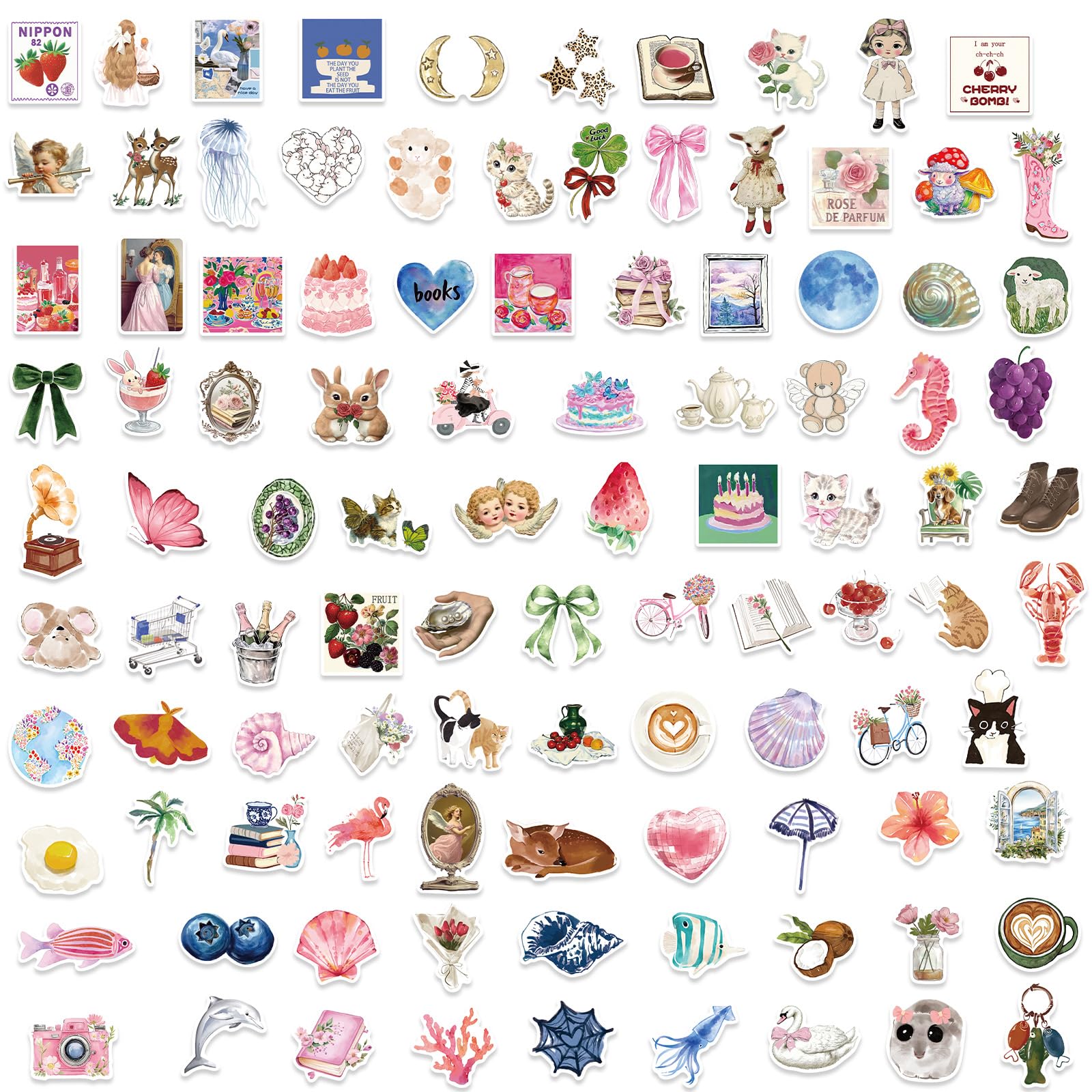 200PCS Pink Aesthetics Stickers - Image 4