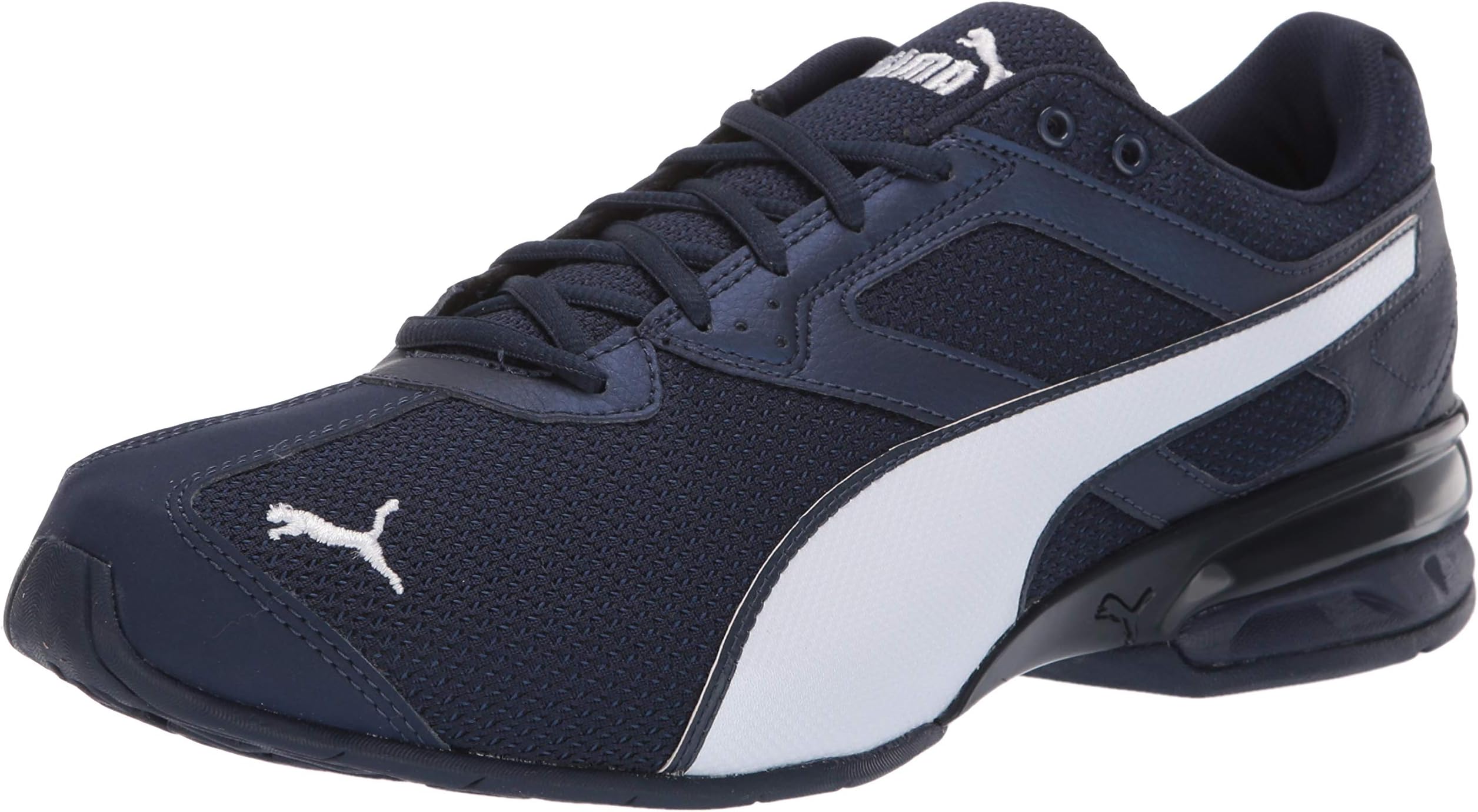 PUMA mens Tazon 6 Zag Sneaker, Peacoat-puma Black-puma White, 10.5 US