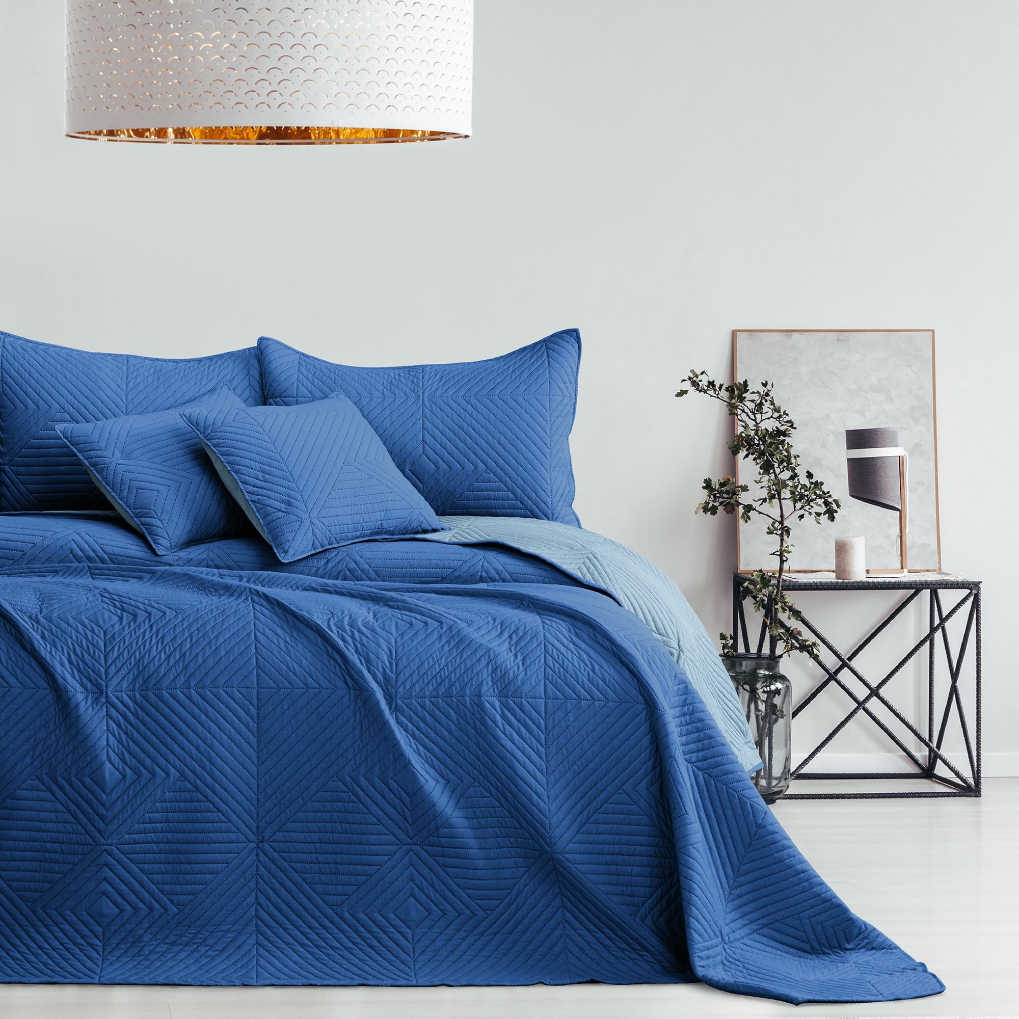 Gestikte katoenen sprei (220 x 240 cm) Lena Beige zand - Beddengoed