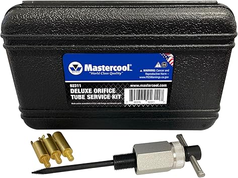MASTERCOOL 92311 Deluxe Orifice Tool Service Kit, Black