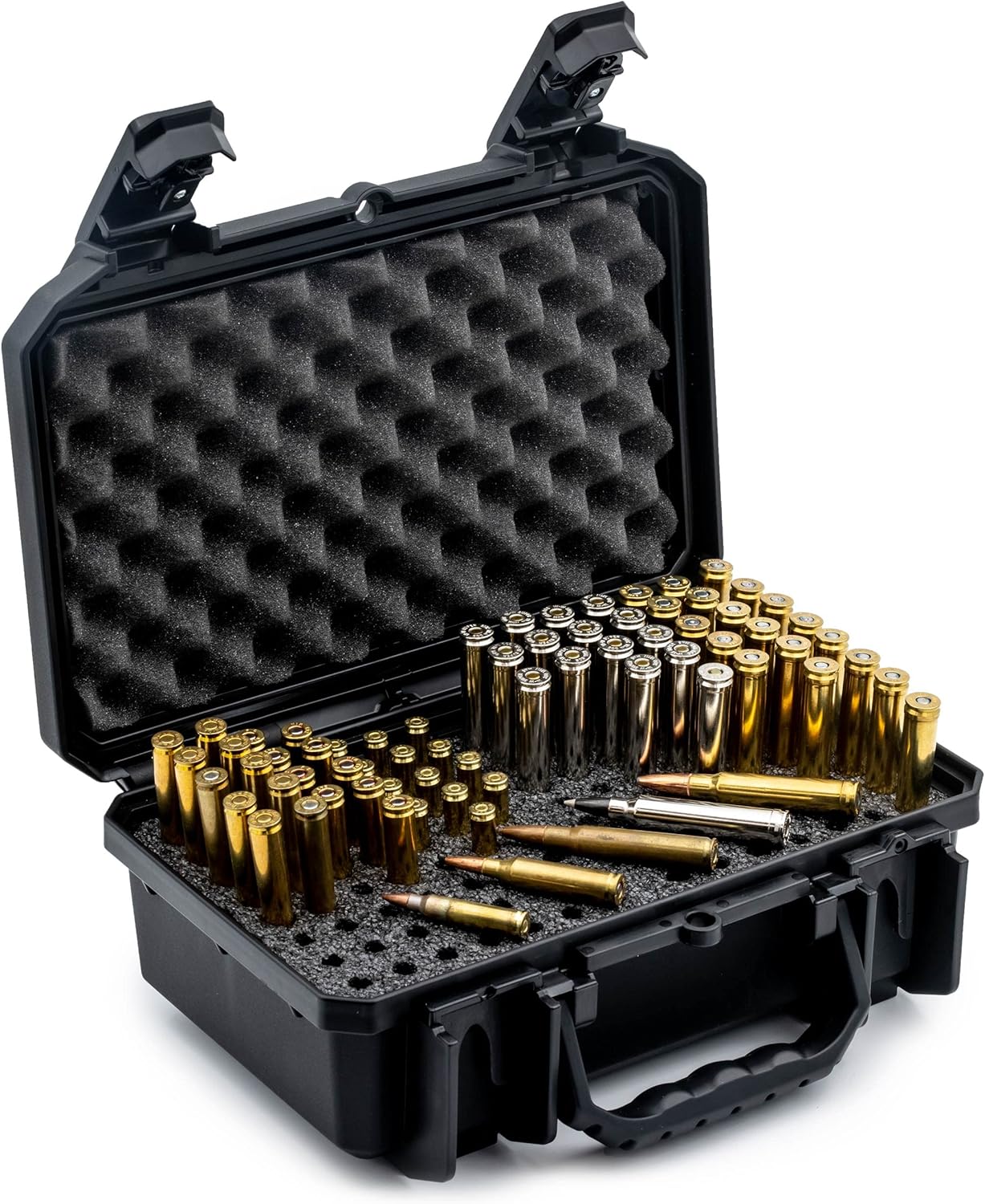 Amazon.com: Evergreen 112 Round Rifle Ammo/Bullet Locking Storage Case ...
