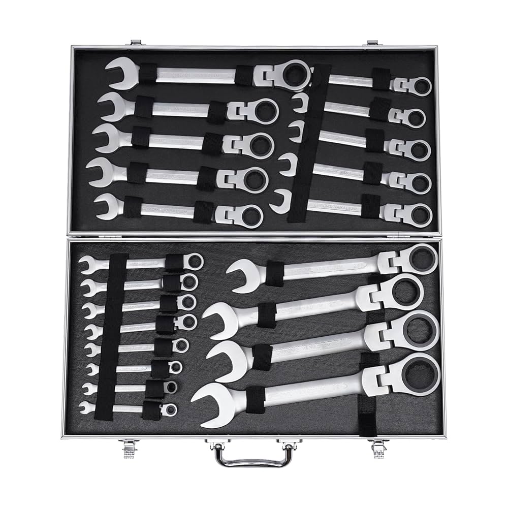 good thinking Xingfx 22-częściowy zestaw kluczy z głowicą obracaną o 180