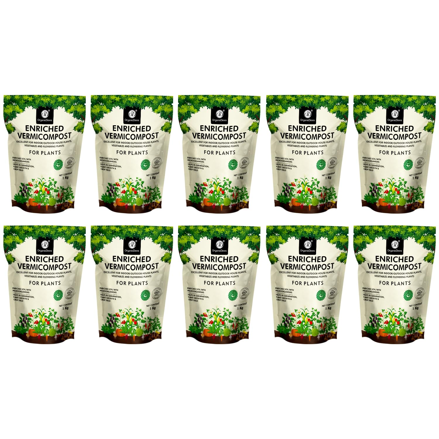 See full amazon price history chart for OrganicDews Enriched Vermicompost (10 Kg) (Pack of 1 Kg) - Enriched & Fortified with Cow Dung and Bio Fertilizers - For Terrace Gardening, Vegetable/Flower Plants 10 Kg OrganicDews Enriched Vermicompost (10 Kg) (Pack of 1 Kg) - Enriched & Fortified with Cow Dung and Bio Fertilizers - For Terrace Gardening, Vegetable/Flower Plants 10 Kg (B0CPJN9V6T) Amazon Price History, Amazon Price Tracker
