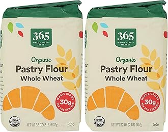 - Flour 100 Percent Whole Wheat Pastry Organic, 32 Ounce (Pack of 2)