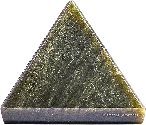 Miniatura 383 de Amazing Gemstone White Agate Snow Quartz Pyramid Crystal Healing Stones - 1" Great Pyramid Figurine of Natural Stone Pyramid for Meditation, Reiki