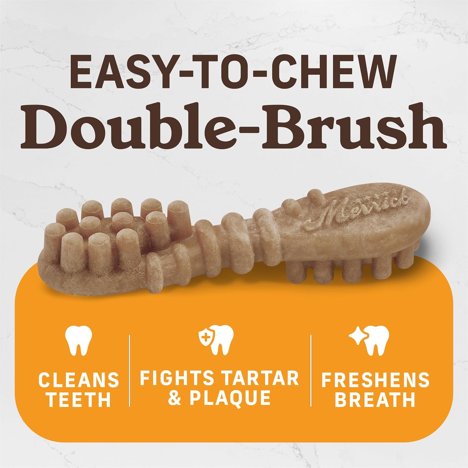 Merrick Fresh Kisses Medium Dental Chews for Dogs Peanut Butter and Banana Flavor, 30 Count Box