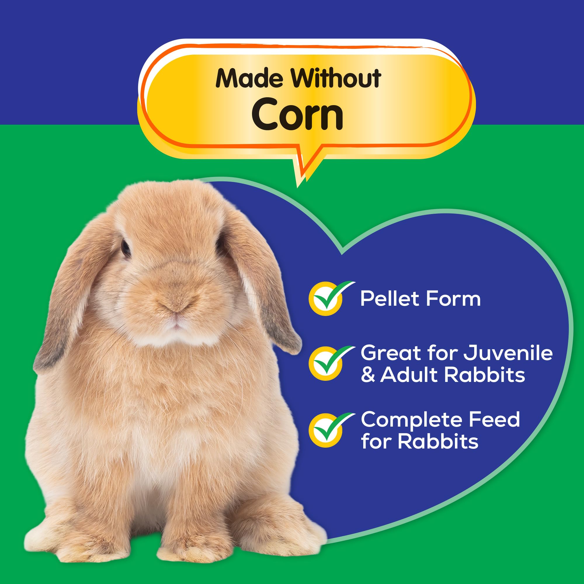 Manna Pro 47531 Small World - Alimento para conejos, 10 libras