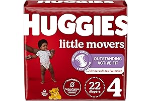 Huggies Little Movers Diapers Size 4: Convenience in a Small Pack