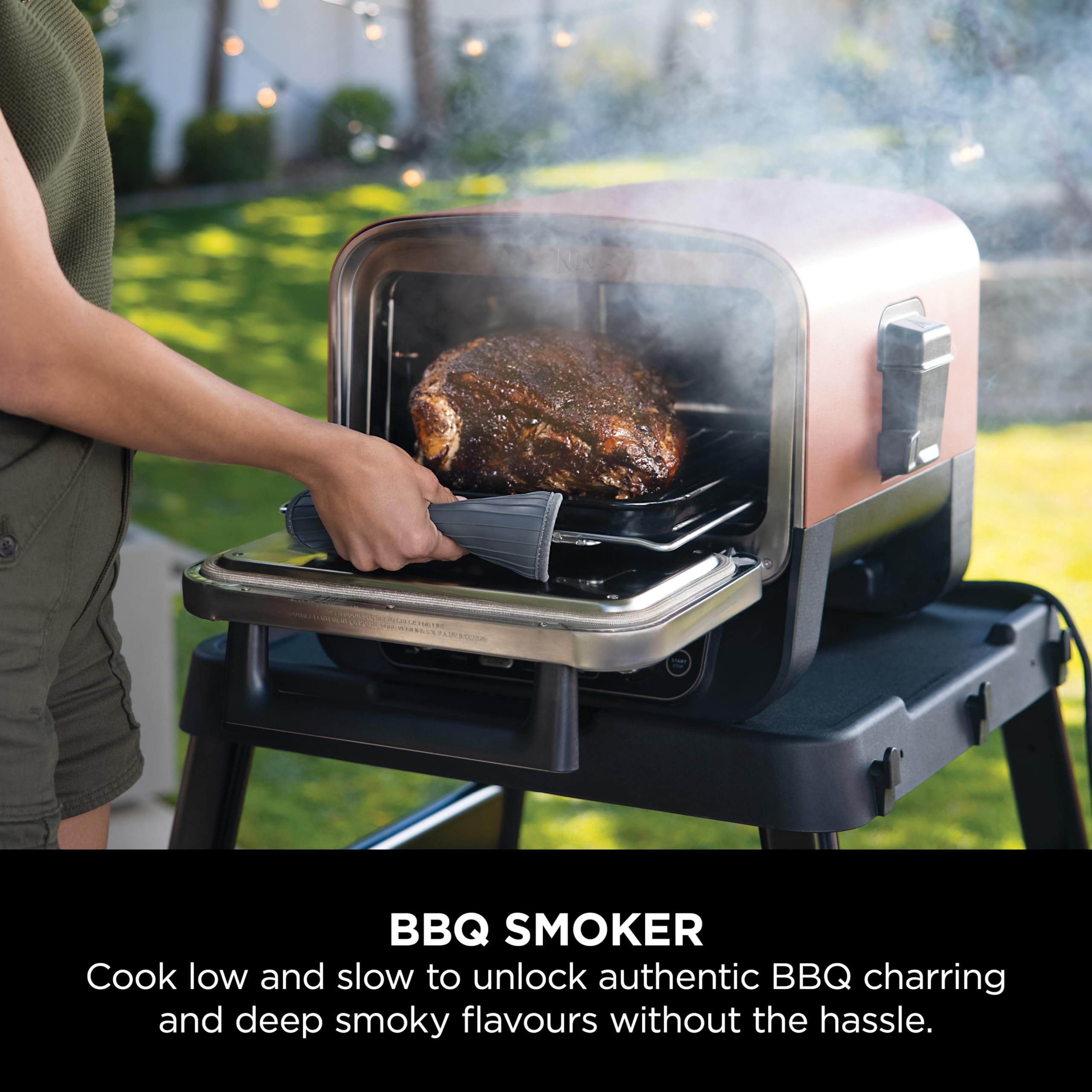 Ninja Woodfire Electric Outdoor Oven, 8-in-1 Pizza Oven, High-Heat
