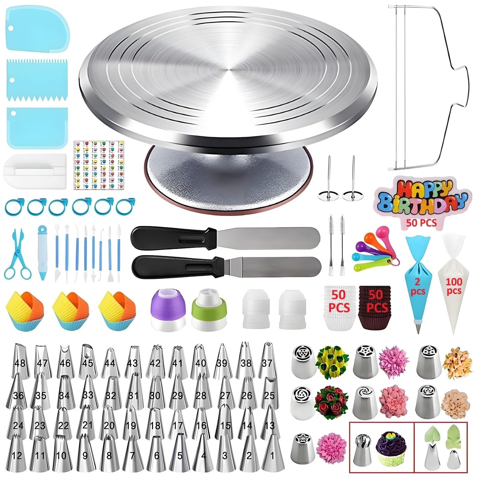 YOQXHY 357 Pcs Cake Decorating Kit