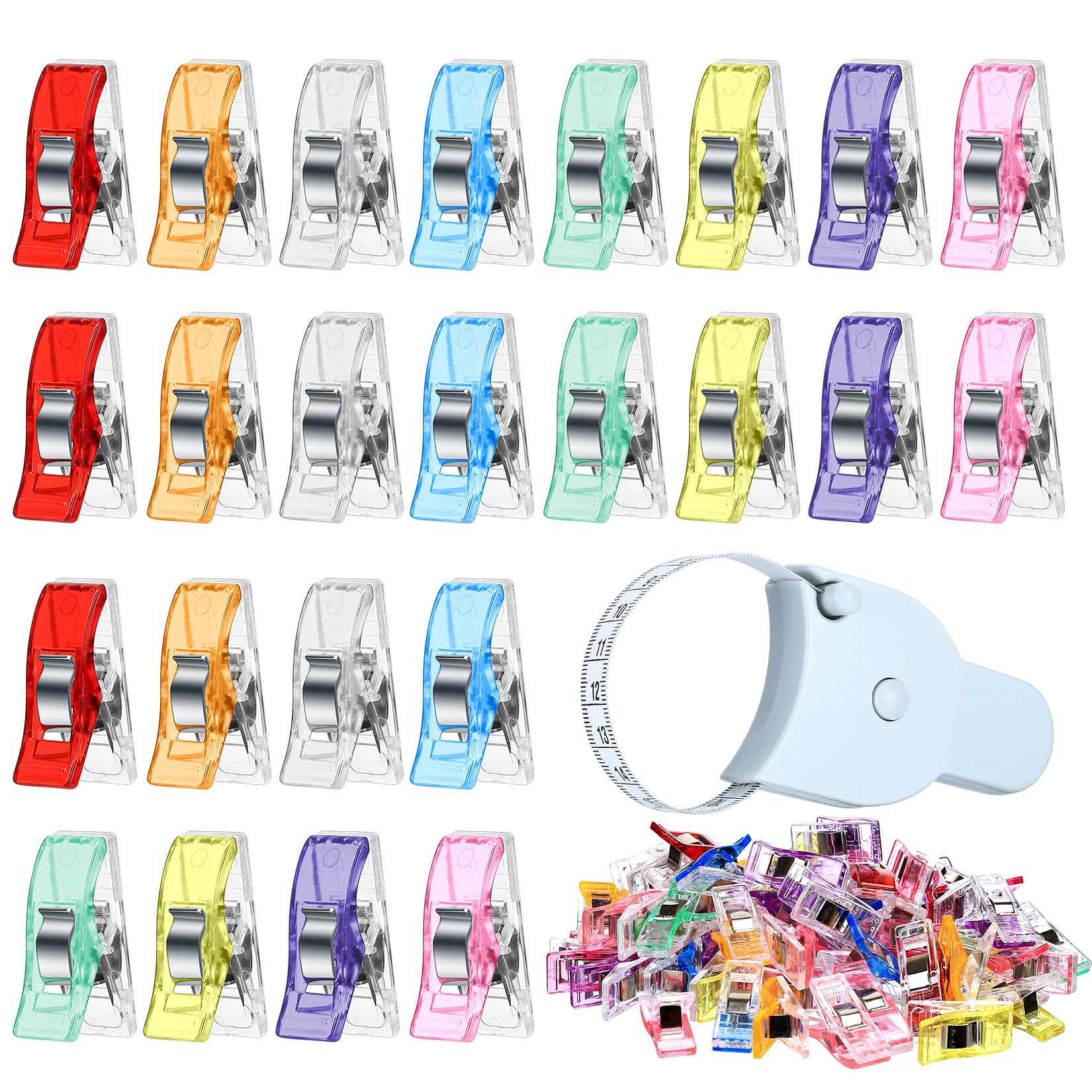 Mollette per Stoffa 80 Pz, Clip da Cucito per Cucire, Accessori per Macchina da Cucire Multiuso