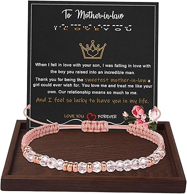 Btysun Morse Code Bracelets for Women Christmas Gift Stocking Stuffers for Teens Pink Braided Bracelets Inspirational Best Friend Birthday Gifts for Her High School Graduation Gifts for Her 2025 Mom Bracelet Jewelry