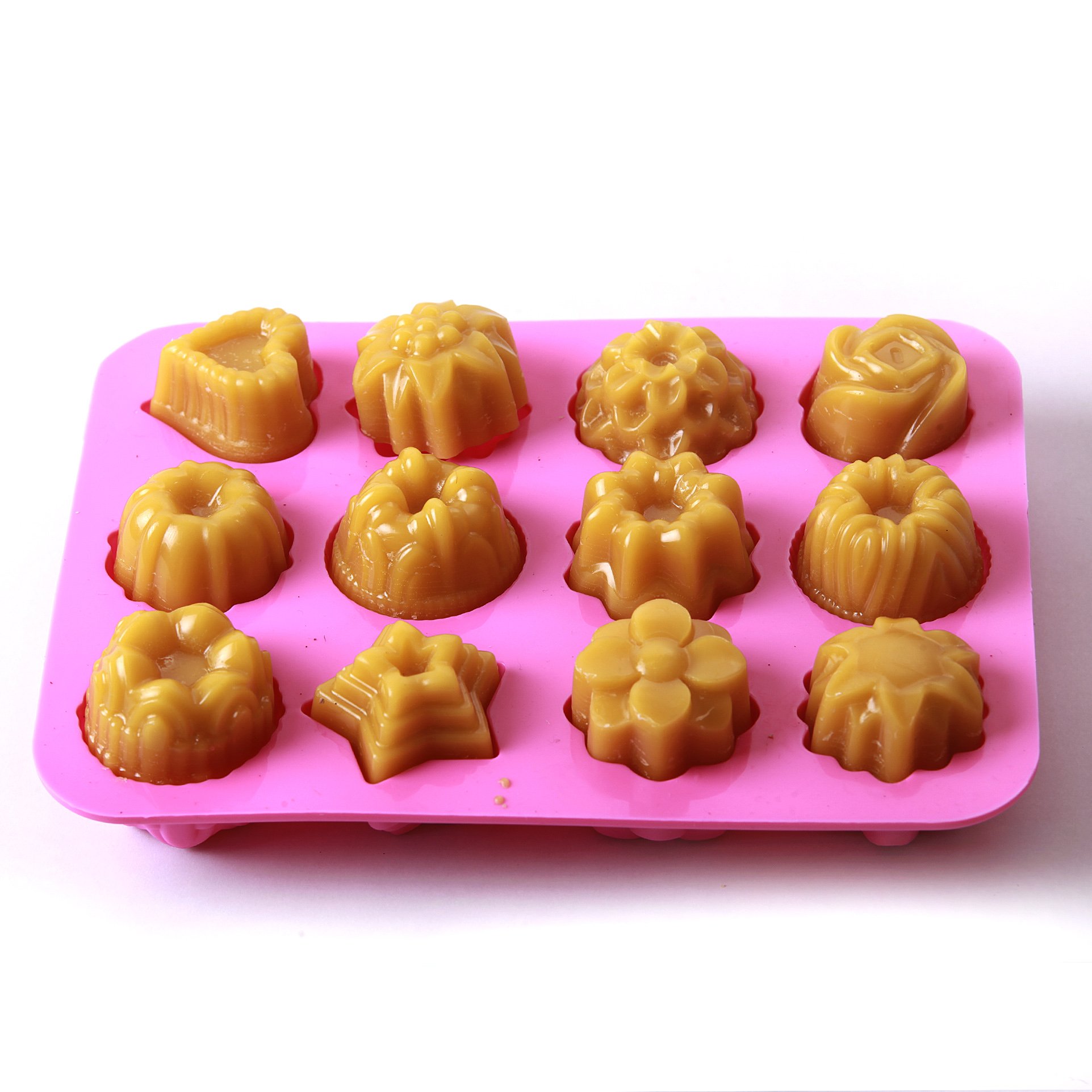 Moule 12 cavités silicone supérieur lot de 5 pâtisserie fine