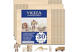 30 Pack Basswood Sheets for Architectural Model Making
