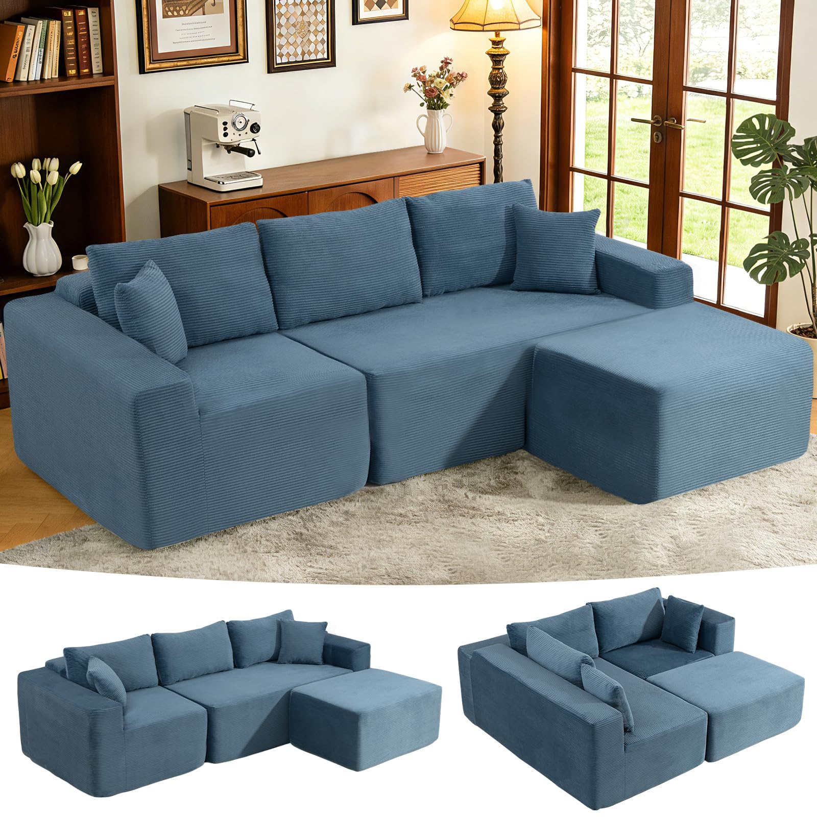 Brage Living 2026 New 108" Cloud Sectional Couch