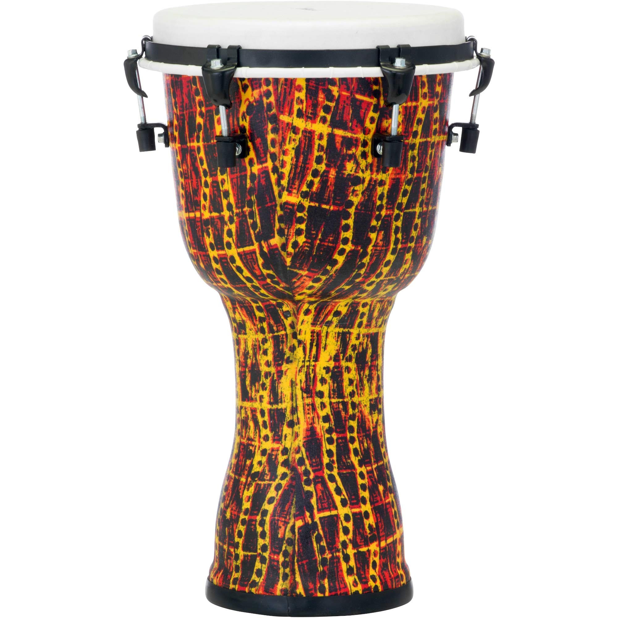 Pearl PBJV-10/697 10" Synthetic Shell Djembe, Top Tuned, Tribal Fire