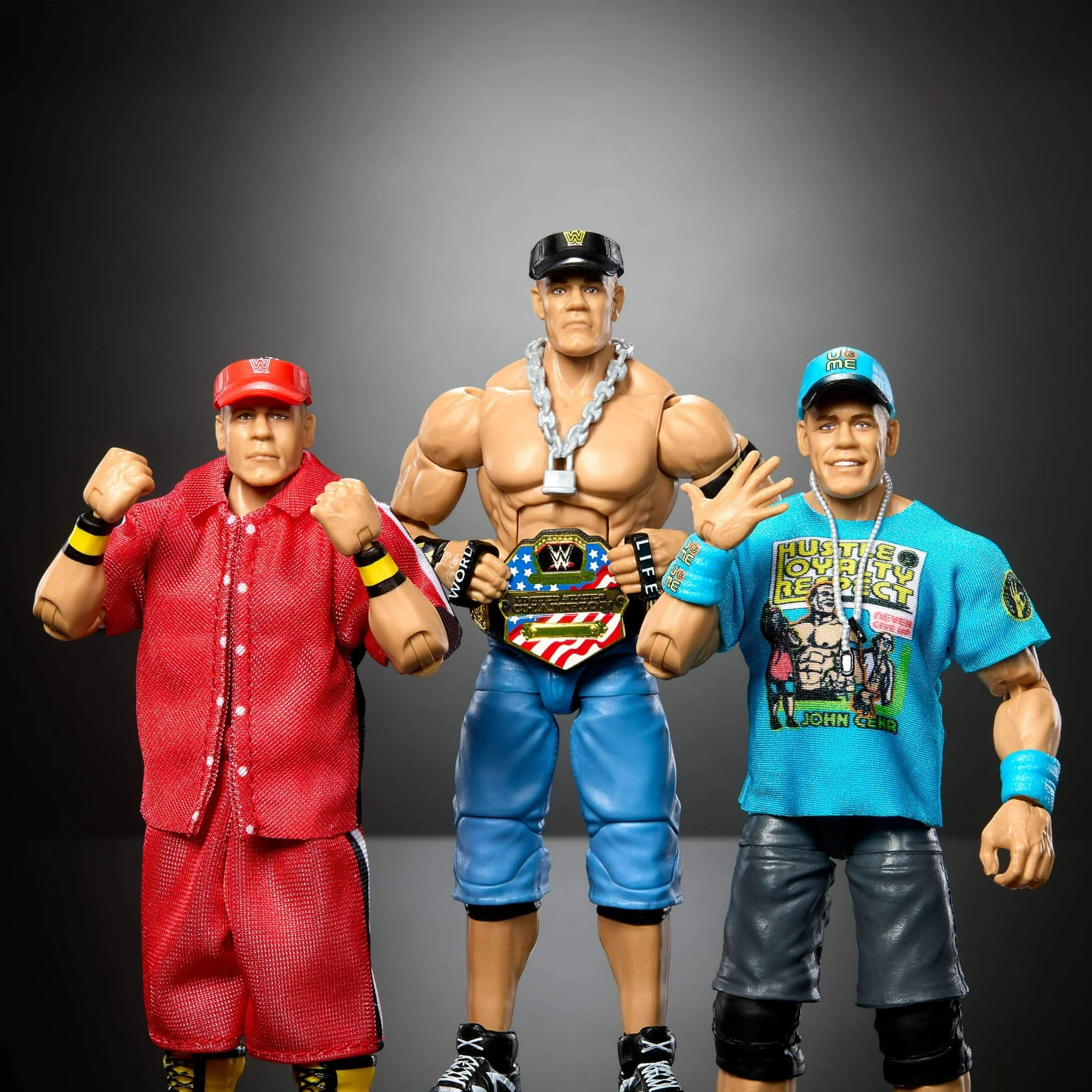 Amazon.co.jp: WWEエリートコレクション ジョン・シナ3個パック 可動式