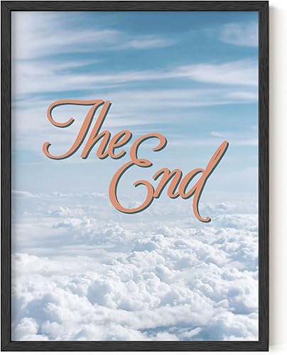 HAUS AND HUES Póster retro de cielo azul para pared para dormitorio, póster estético para dormitorio de niñas, adolescentes, niñas, decoración de