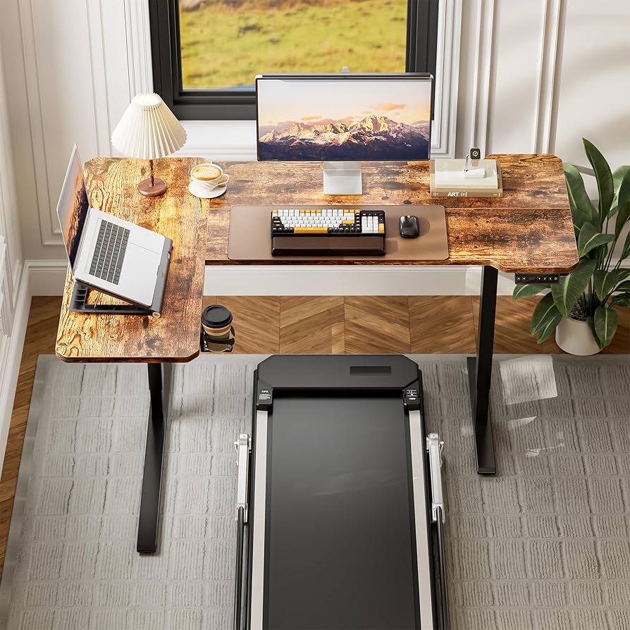 ୨୧ 木製ドレッサー&デスク ୨୧ Amazon.com: Acrolix 59 Inch L Shaped Standing Desk