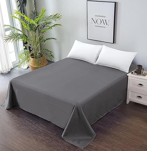 Miniatura 10 de Juego de sábanas, ropa de cama de 3 piezas de 3 piezas suave de 100% algodón de tejido satinado, de 800 hilos, de alta calidad, fácil cuidado, 1