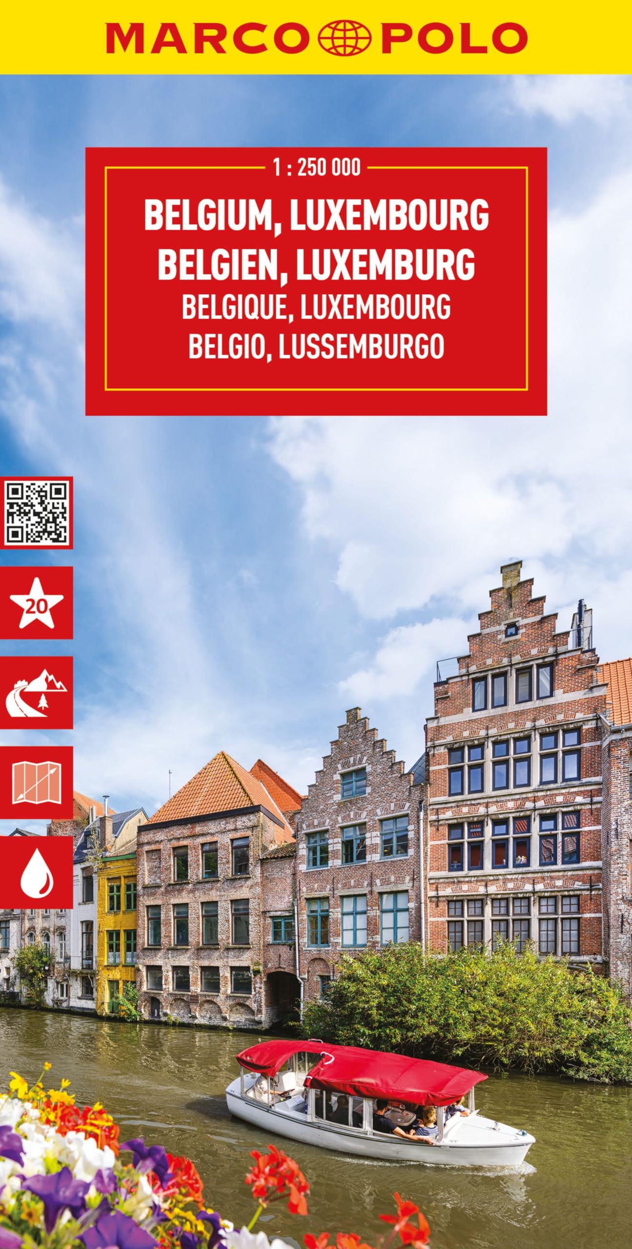 Belgium and Luxembourg Marco Polo Map: Marco Polo Highlights: Straßenkarte und Autokarte mit sehenswerten Strecken, Highlights und digitaler Erweiterung (Marco Polo Maps)
