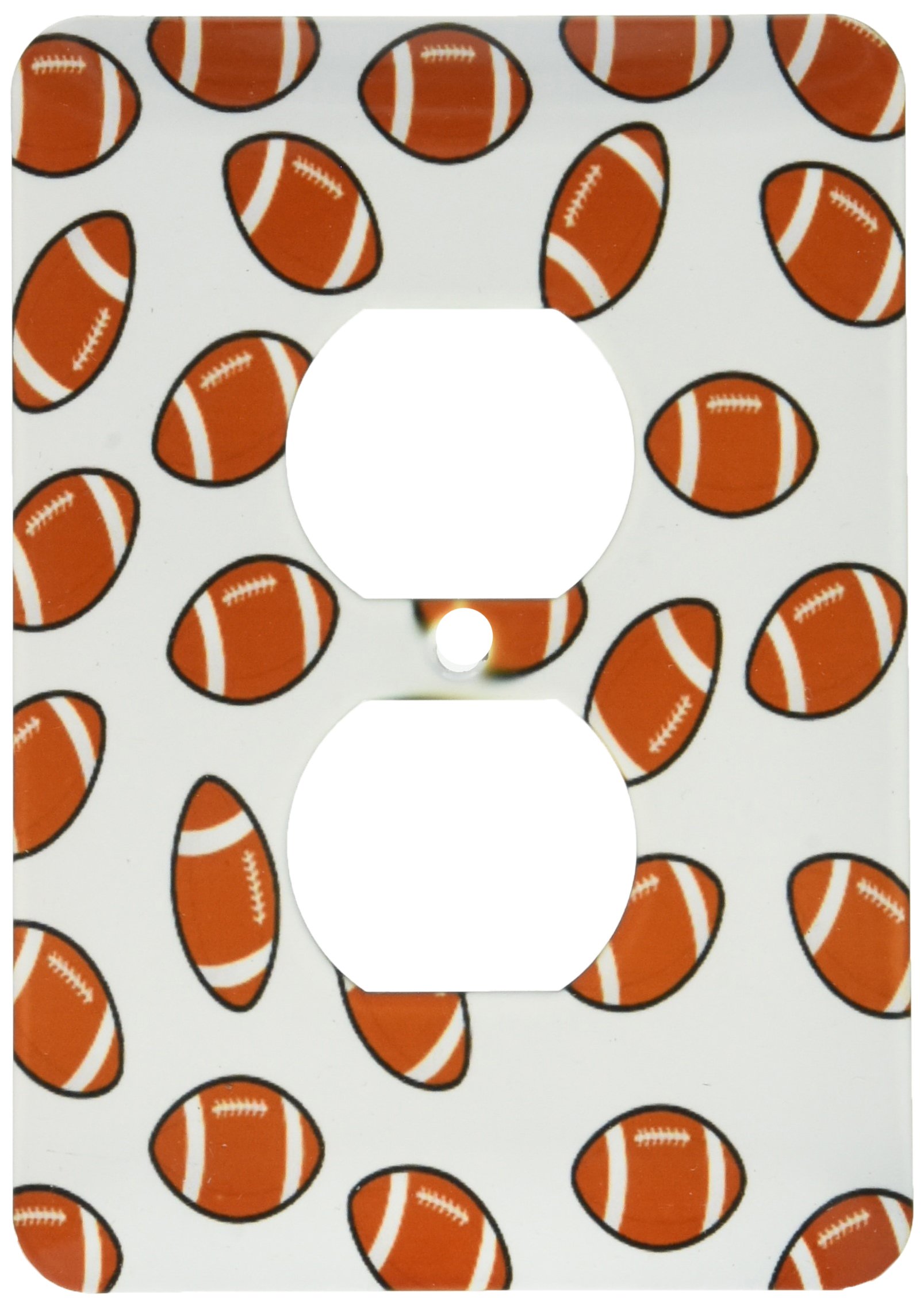 Ballons de football motif plaque double prise murale 3dRose lsp_180322_6