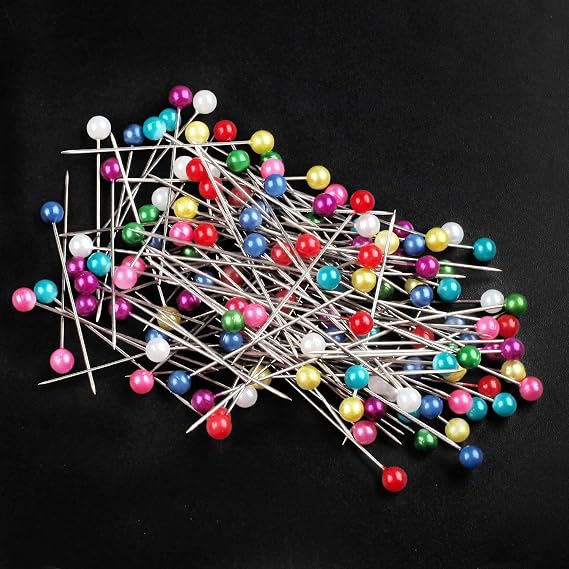 600 PCS Straight Pins 1.6 in Pearlized Ball Head Sewing Pins for Fabric DIY Sewing Pins Crafts