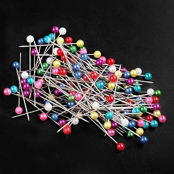 600 PCS Straight Pins 1.6 in Pearlized Ball Head Sewing Pins for Fabric DIY Sewing Pins Crafts