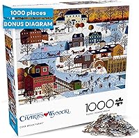 Vista 12 de Buffalo Games - Rompecabezas de 1000 piezas Charles Wysocki Hound of The Baskerville, fabricado en Estados Unidos, tablero reciclado premium