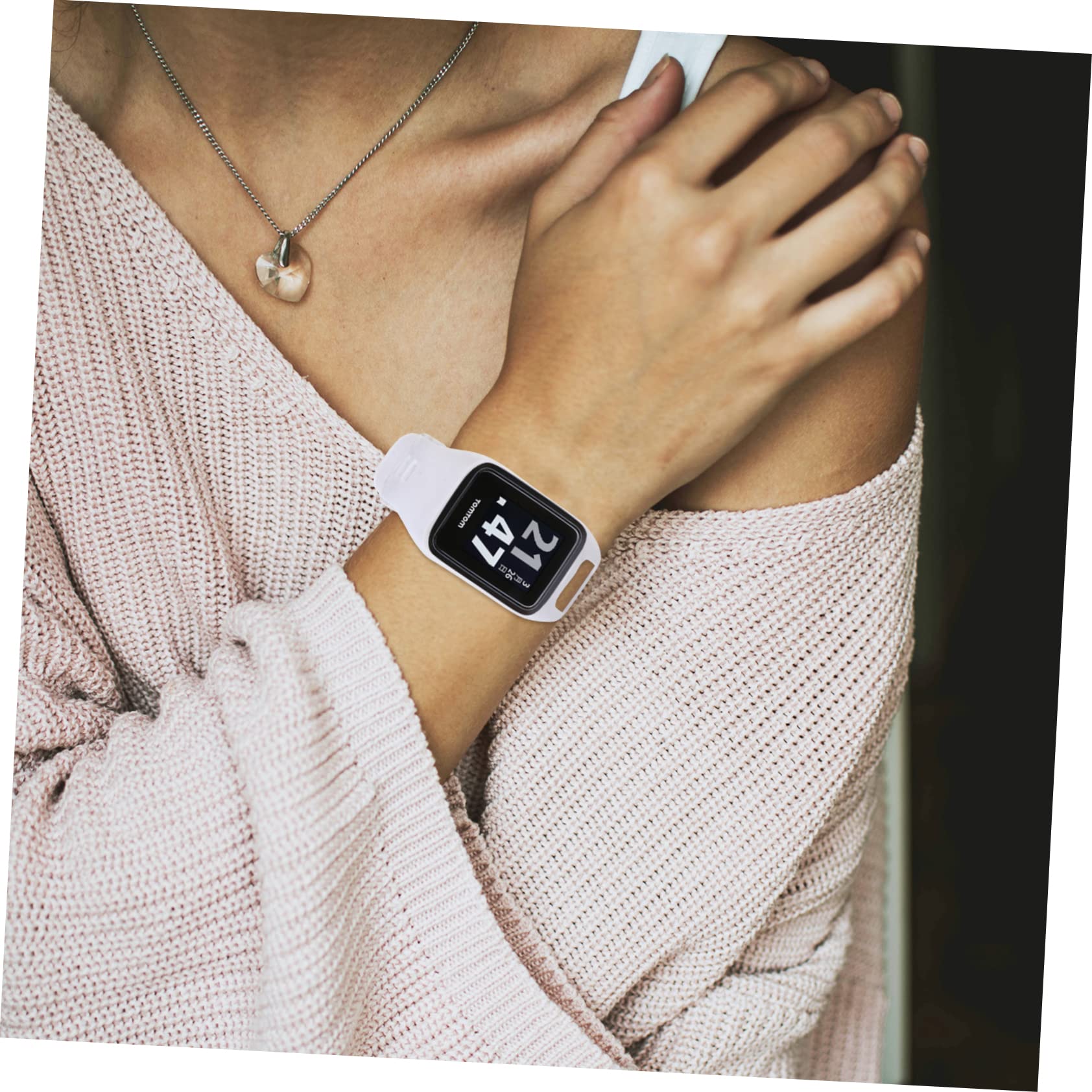Housoutil Lot De 3 Bracelets De Rechange Pour Montre Connectée Grainé Boutons Entièrement Accessibles Installation Facile