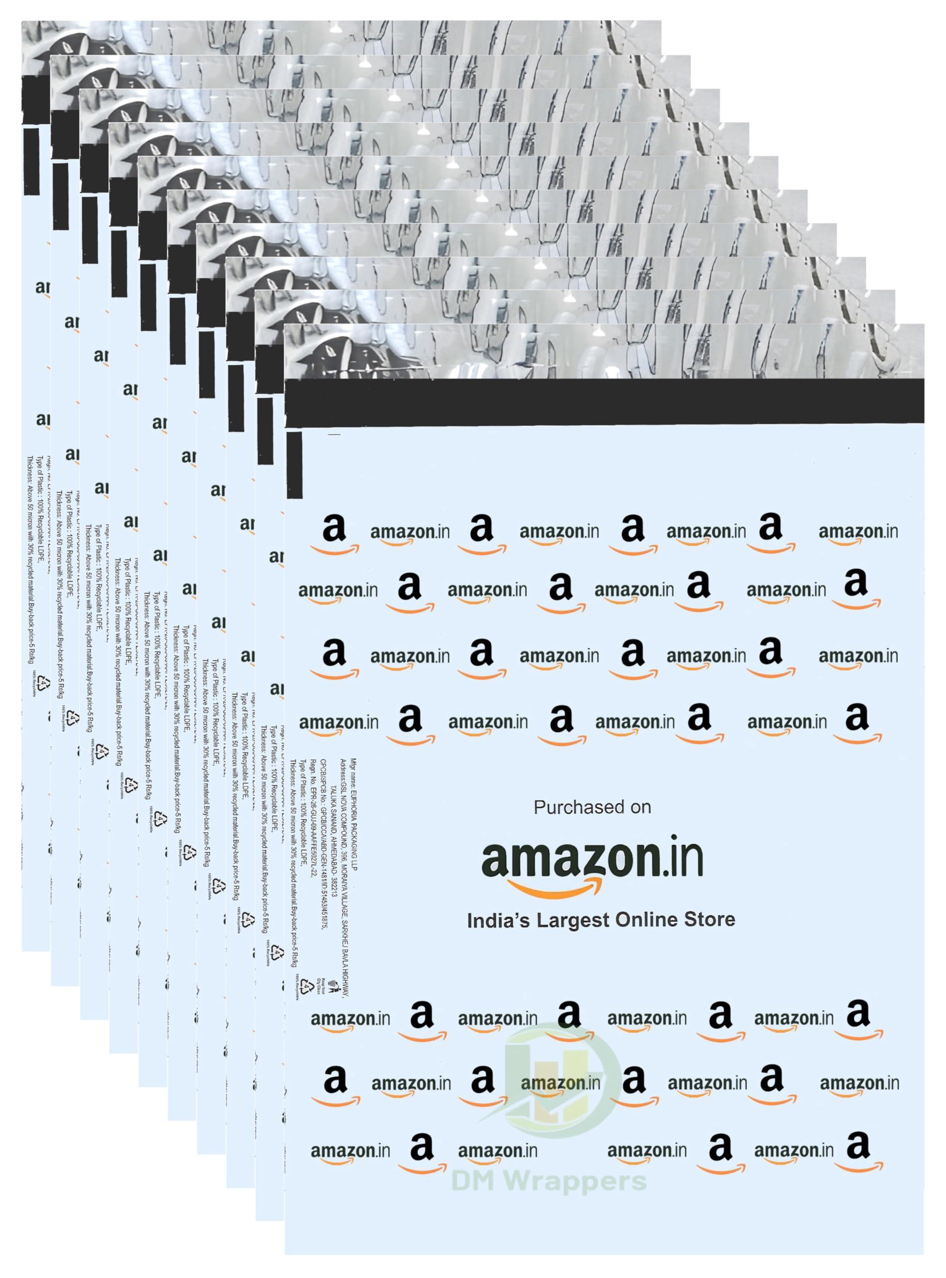 See full amazon price history chart for Amazon Printed E-commerce Courier Packaging Bag No Pod Jacket & Very Strong And Full Stretch (8" x 11") Inch (Pack of 200) Amazon Printed E-commerce Courier Packaging Bag No Pod Jacket & Very Strong And Full Stretch (8" x 11") Inch (Pack of 200) (B0D6CKYHS5) Amazon Price History, Amazon Price Tracker