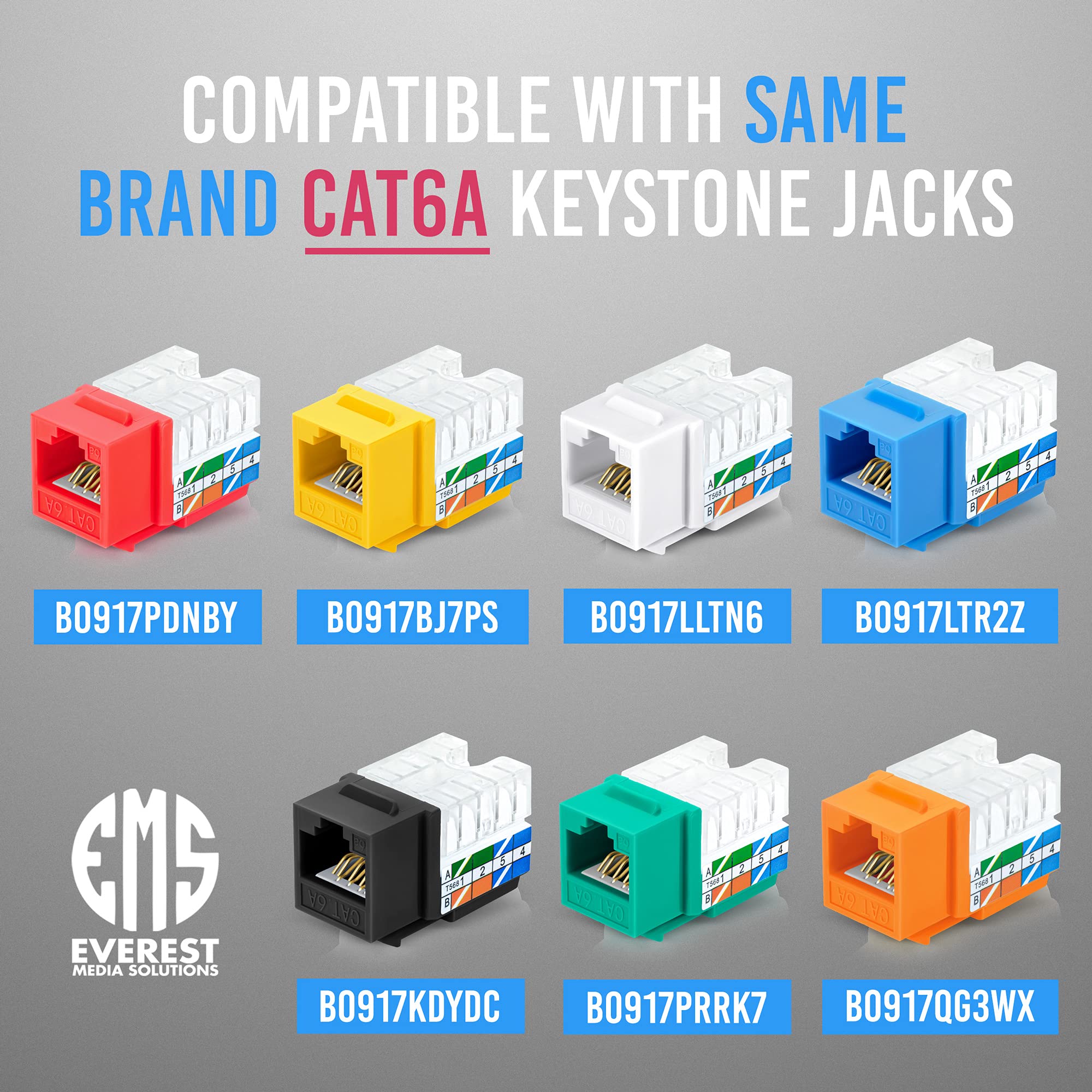 EMS easyJACK Speed Termination Tool Kit With 10 Blue & 10 White