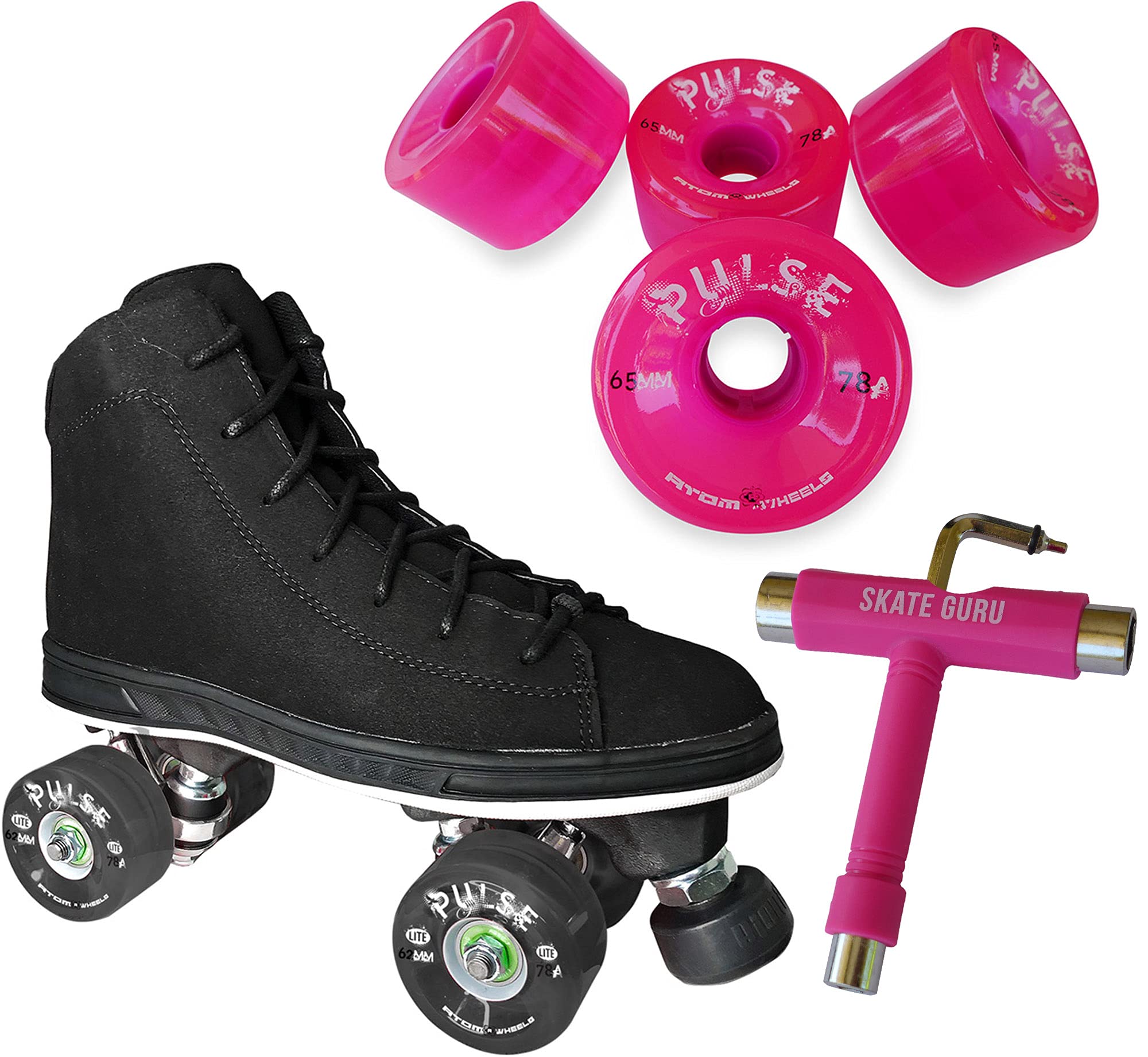 Buy Atom Skates Jackson Outdoor Quad Roller Skates / Diva Boot Viper