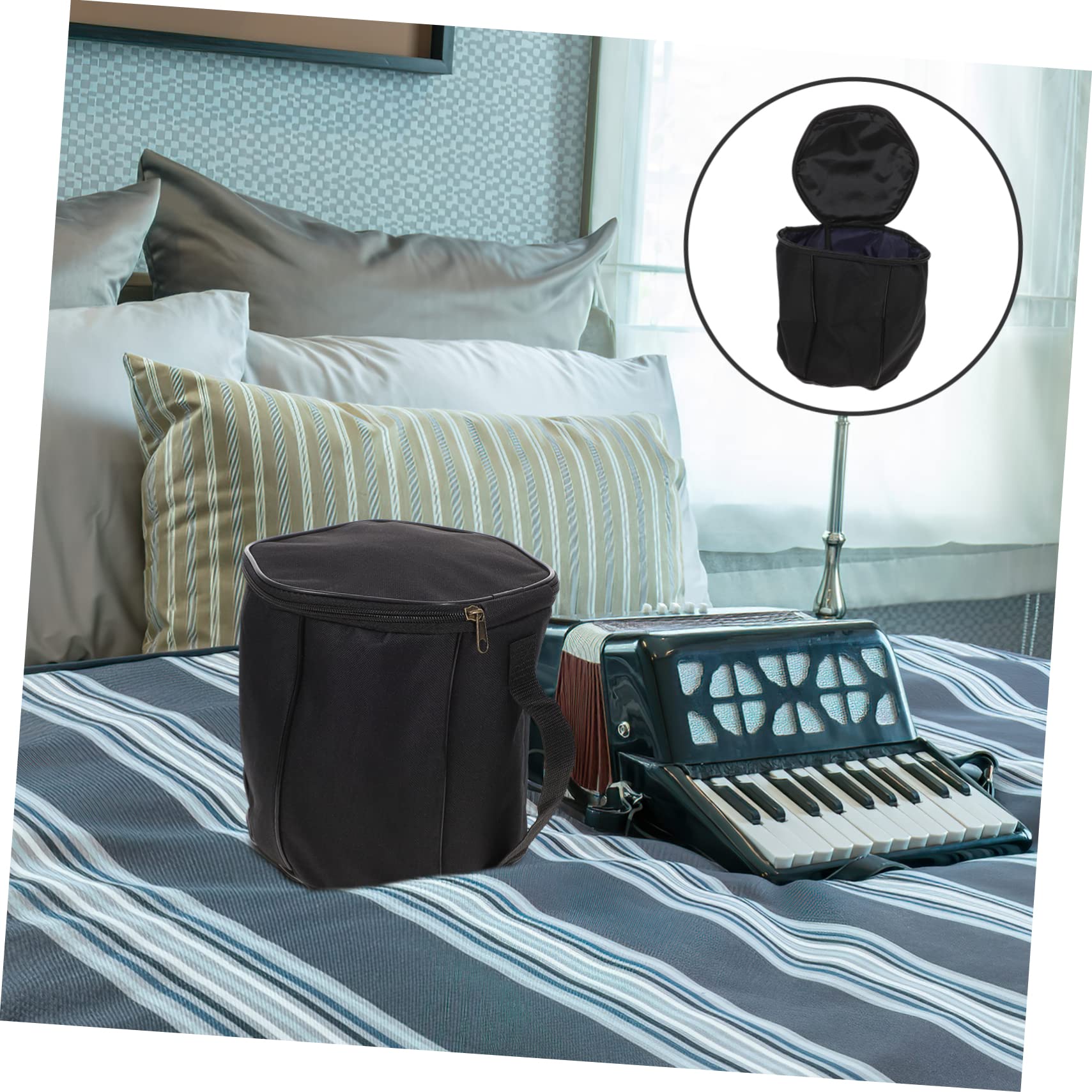 Borsa Per Fisarmonica In Tessuto Oxford - Imbottita E Regolabile Per Trasporto Sicuro - Foto 4